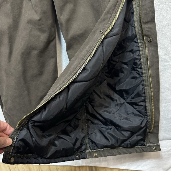 Berne Heartland Insulated Washed Duck Bin Overalls Large Regular Bark - Picture 14 of 16